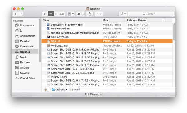 os x find files by date